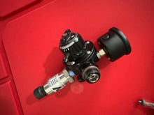 Radium fuel pressure direct mount regulator (DMR) with 150 psi variohm sensor and radium fuel psi gauge - demo model