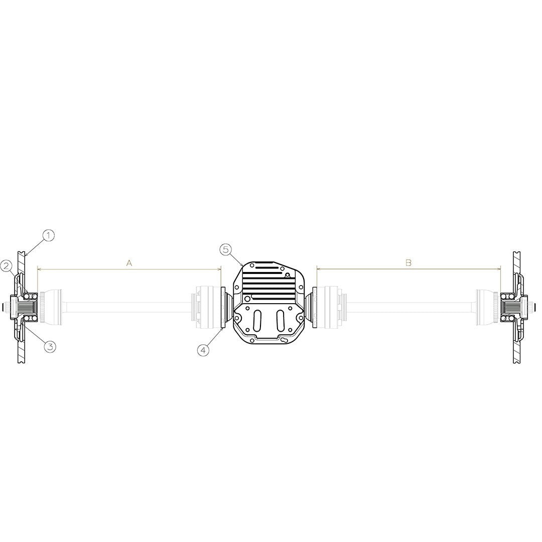 Toyota Supra A90 Rear Axle Halfshafts Kit